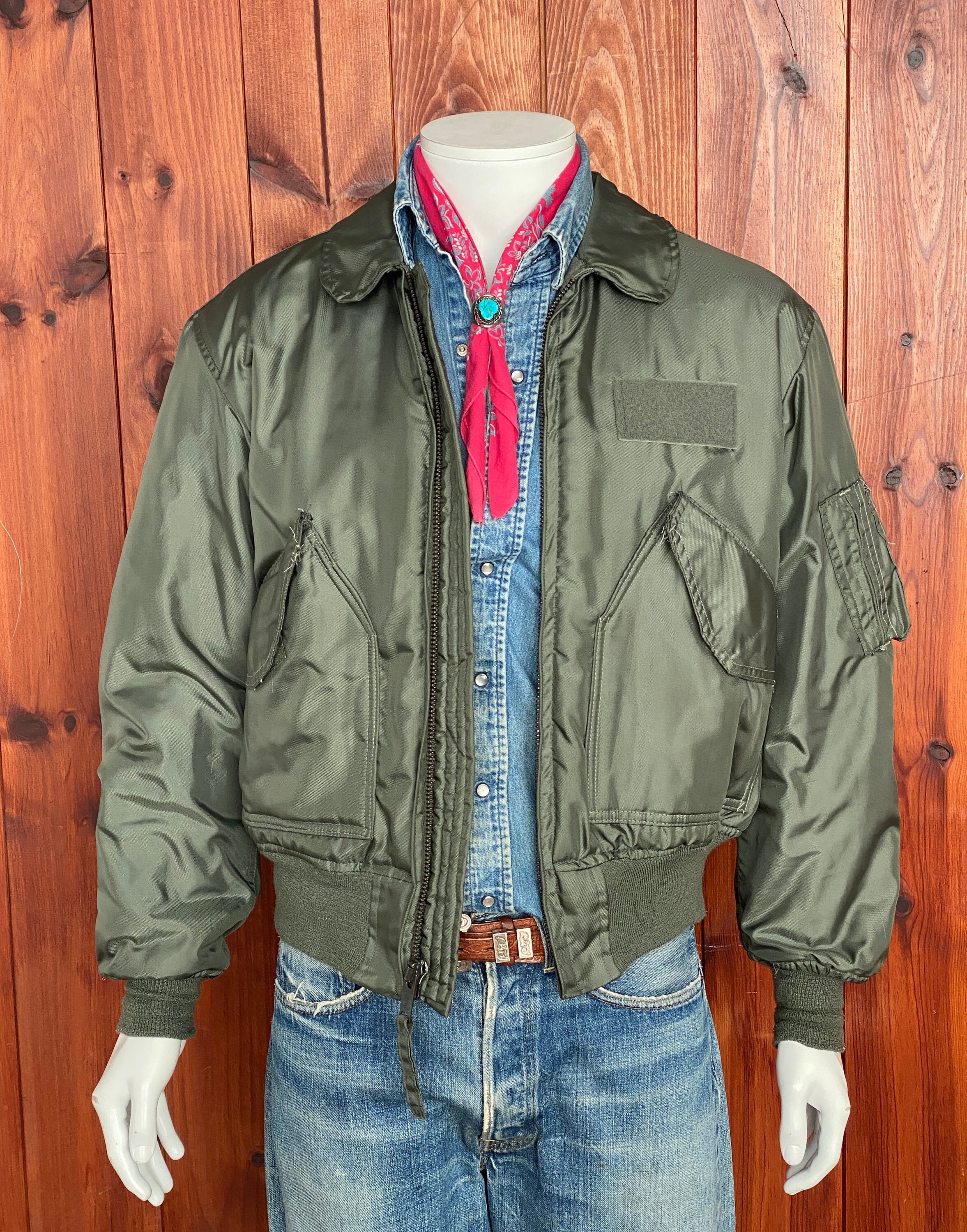 Jacket, Leather A-2, John Ownbey, size 38 at  Men's Clothing store