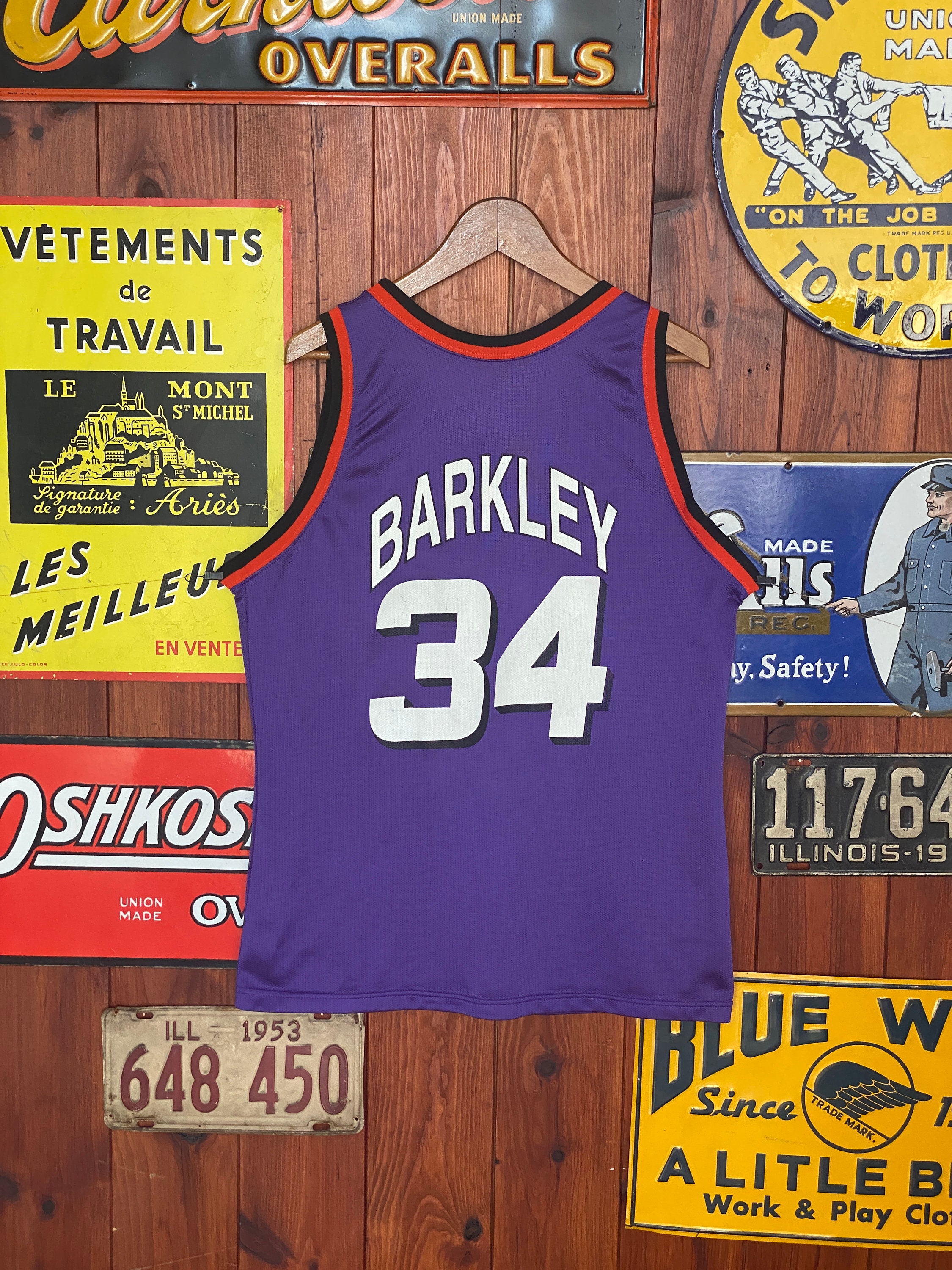 Vintage 90s Phoenix Suns NBA Jersey – Barkley #34 by Champion Made