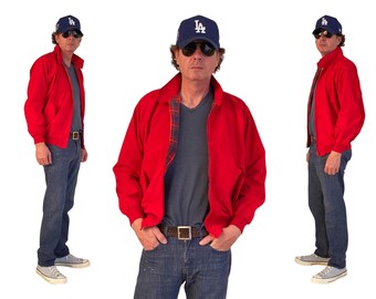 Talla mediana. Chaqueta vintage ligera con cremallera.