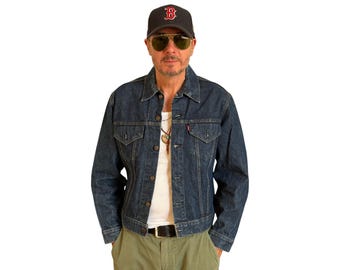 70s Vintage Levis 70505 Four Pocket Denim Jean Jacket Trucker Coat