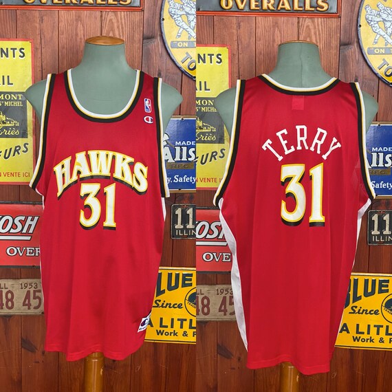 Size 52. Vintage 90's Hawks NBA Jersey, Player Terry #31