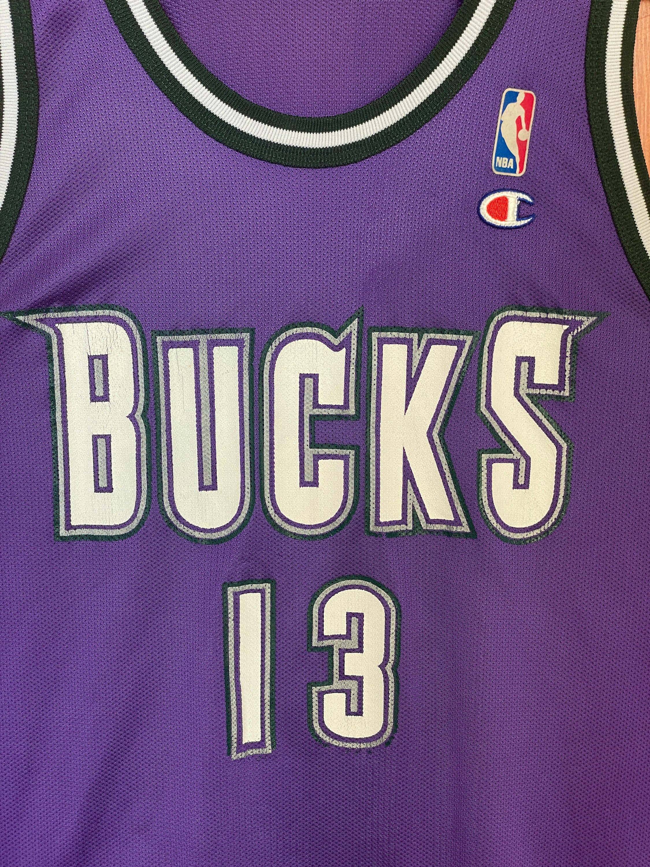 Vintage 90s Champion Glenn Robinson #13 Milwaukee Bucks Jersey