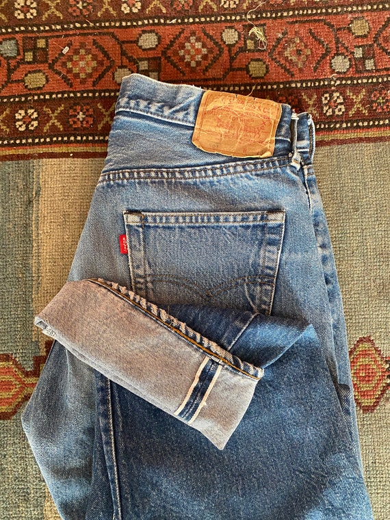 32X36 Authentic Levis 501 red line Selvedge Marke… - image 1