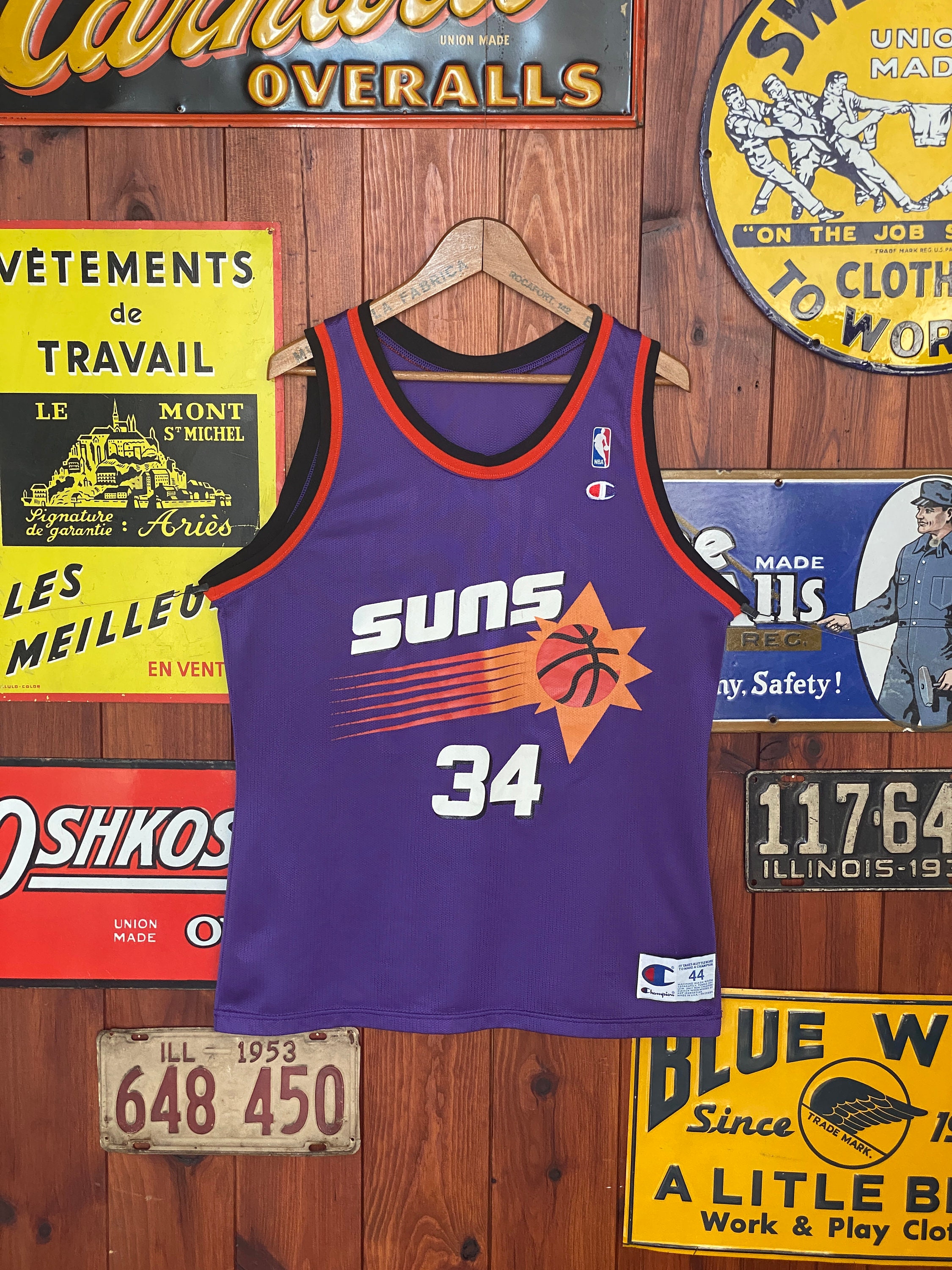 Vintage 90s Phoenix Suns NBA Jersey – Barkley #34 by Champion Made
