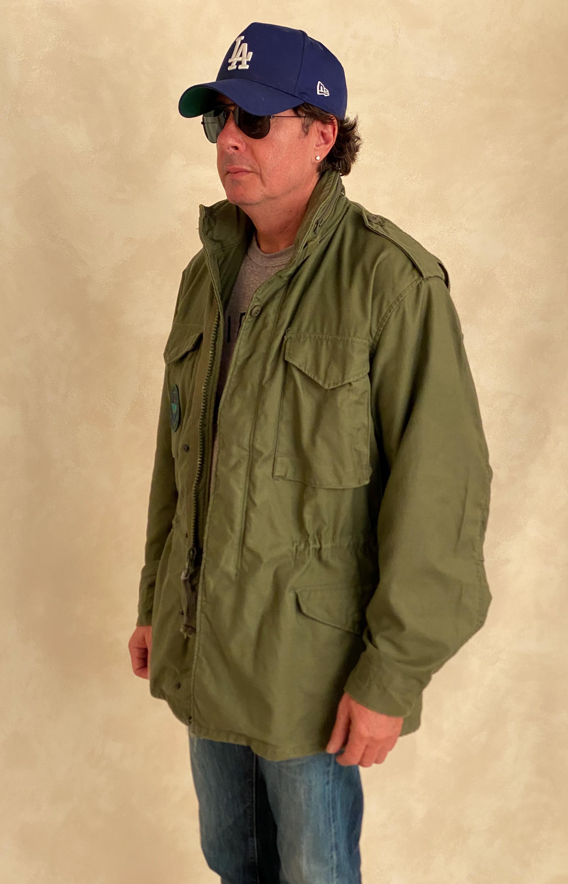 Med Long. Authentic US Military 1986 Vintage M-65 Field Jacket