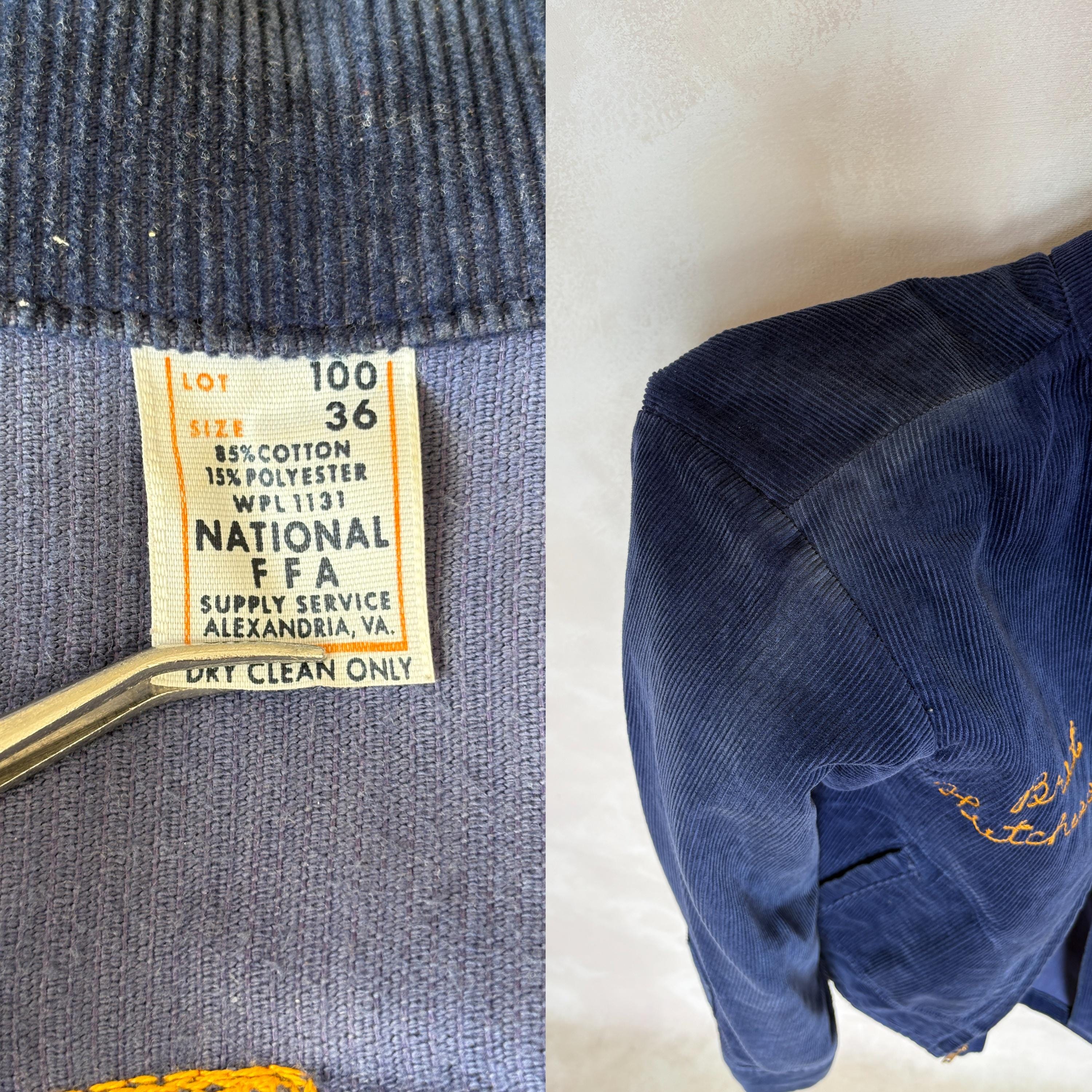 Vintage 70s FFA Corduroy Jacket – Future Farmers of America, Made 