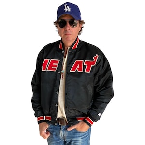 Xl Miami Heat Starter Jacket, Vintage Heat Jacket,90s Heat Xl Miami Heat Starter Jacket, Vintage Heat Jacket,90s Heat