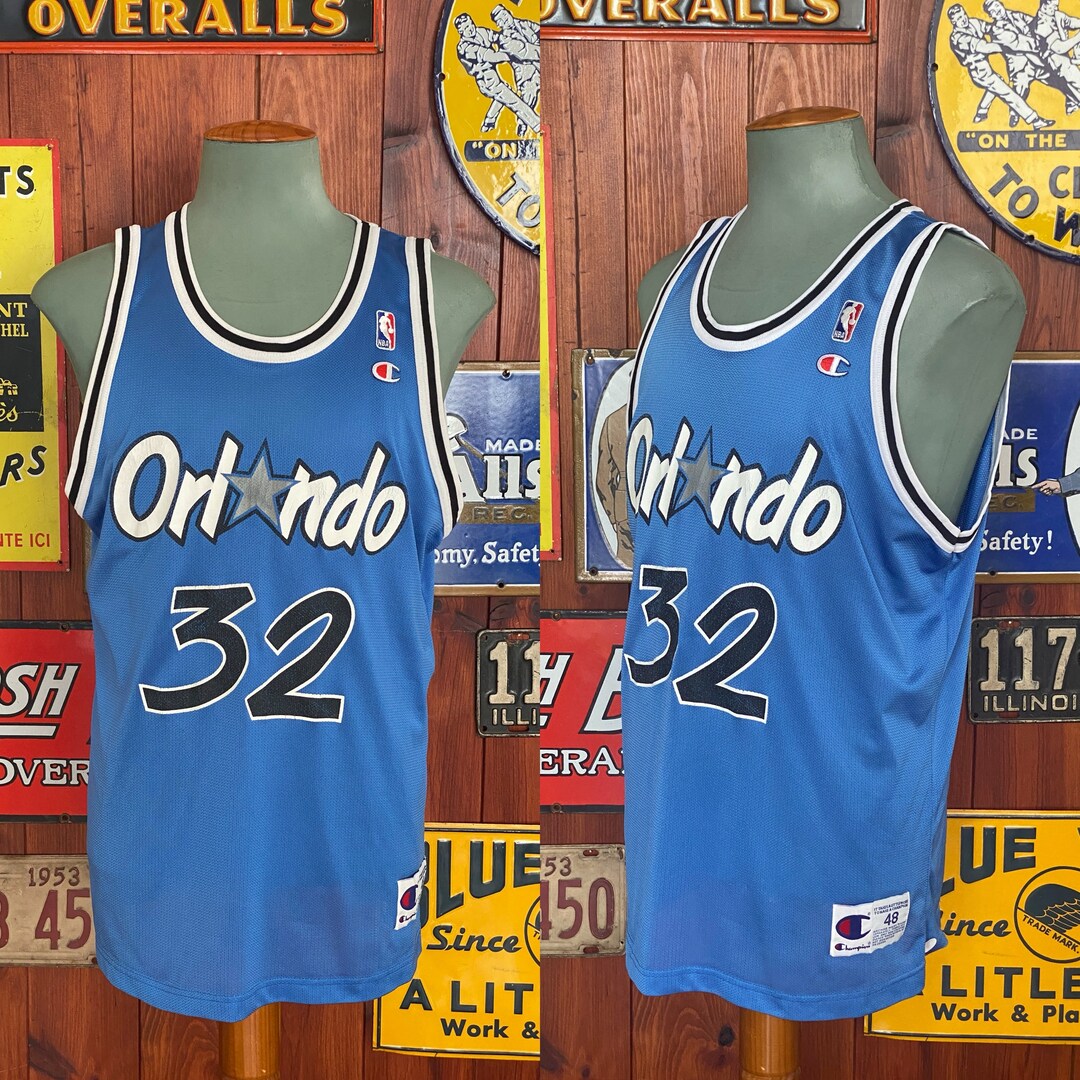 Vintage 90s Orlando Nba Jersey – O'neal #32 by Champion – Size 48