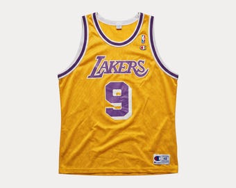 Size 48 VTG 90's Lakers Champion NBA Jersey, Player Johnson #32