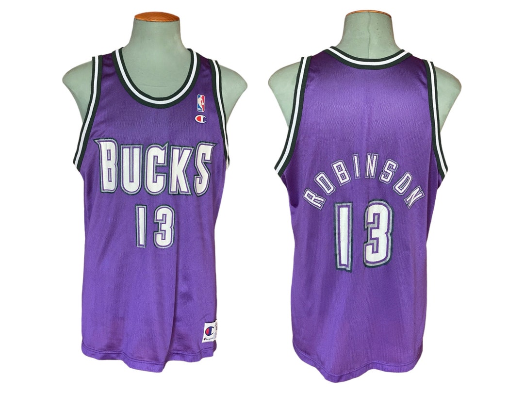 Vintage 90s Champion Glenn Robinson #13 Milwaukee Bucks Jersey