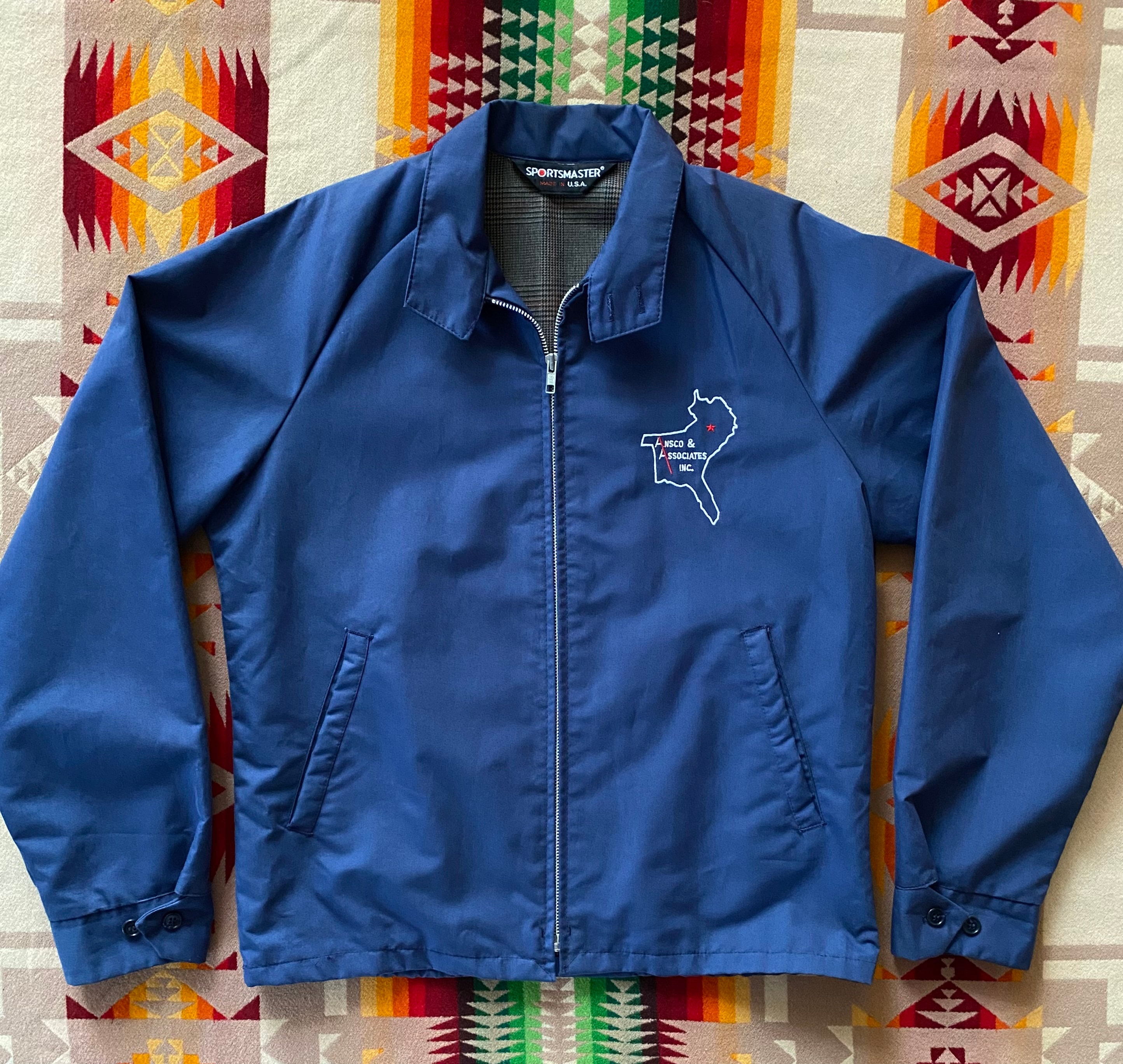Size M. Vintage 70s Sportsmaster Jacket. Made in USA Baracuta