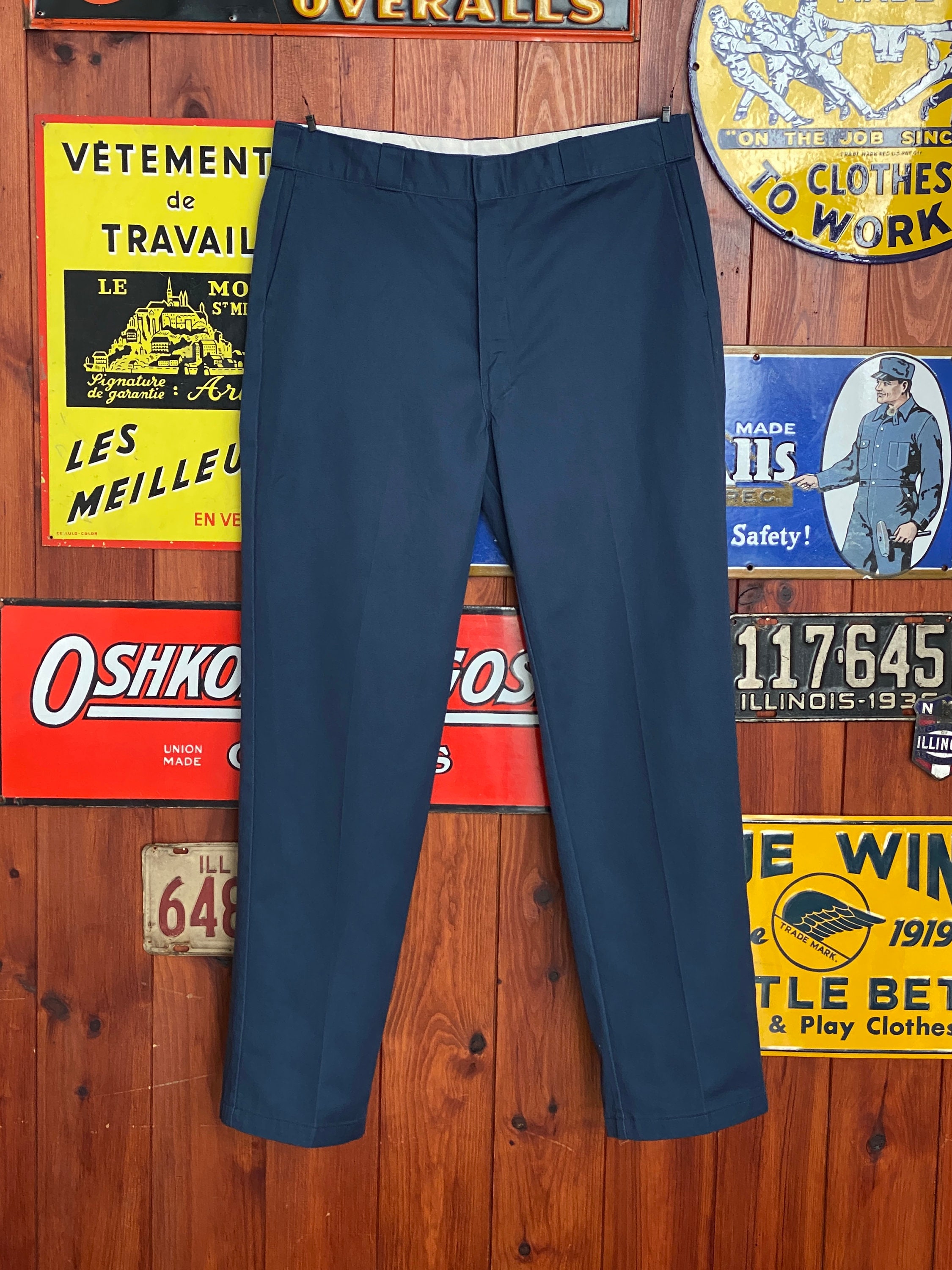 Vintage Dickies 874 Work Pants | Blue Classic Straight-leg