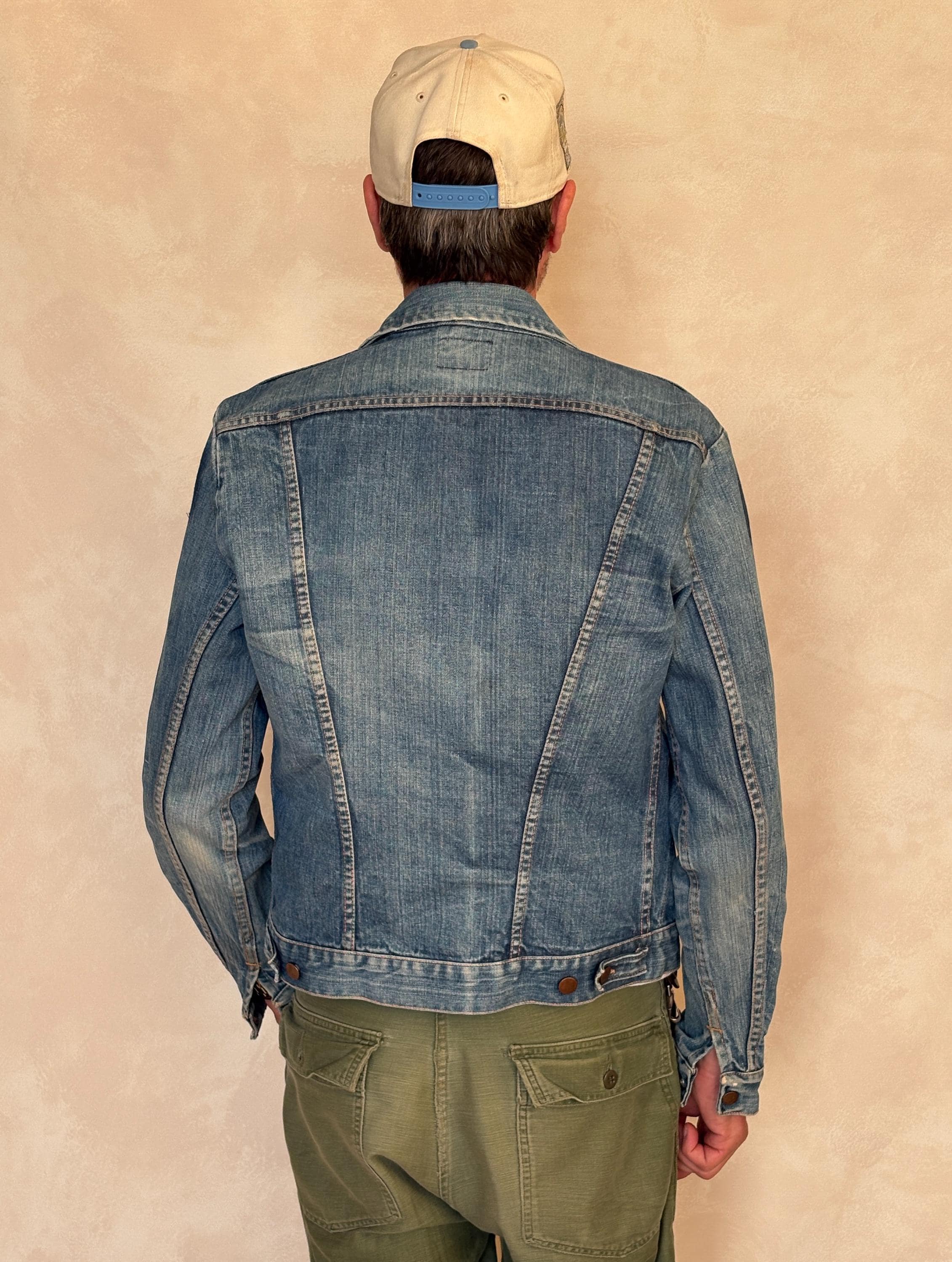 Vintage 70s Wrangler Denim Jacket | 4 Pockets | Made in USA | Size