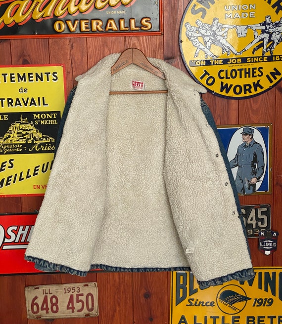 Size 46 US (56 EU). 4 pockets Vintage Levis sherp… - image 7