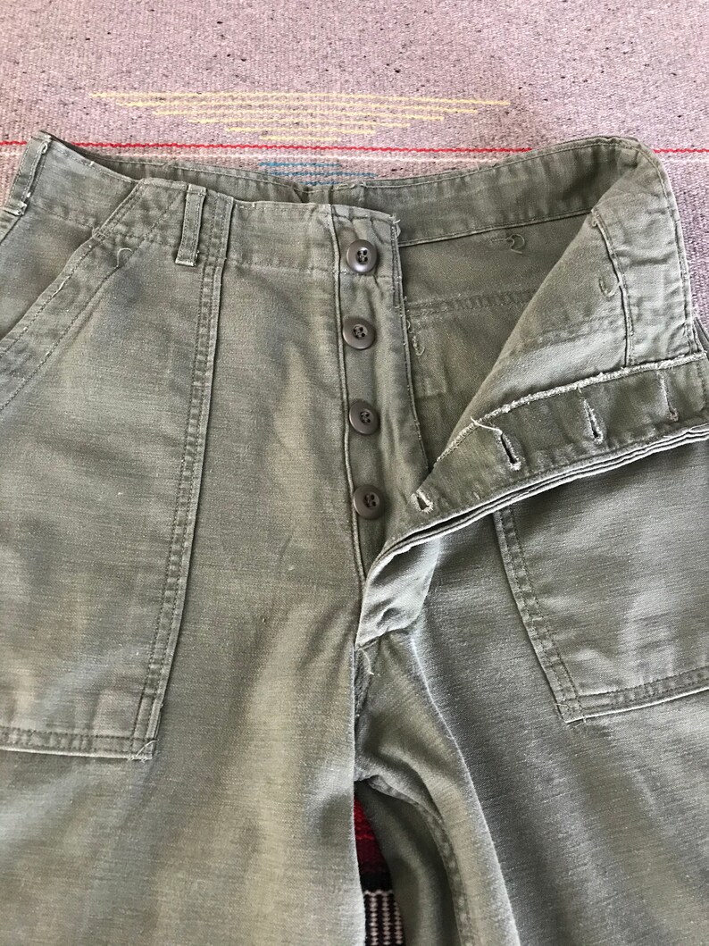 Vintage OG-107 fatigue pants Measured size: 28x28 army | Etsy