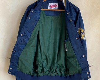 Vintage 1990s Milwaukee Brewers Blue Nylon Jacket by Starter