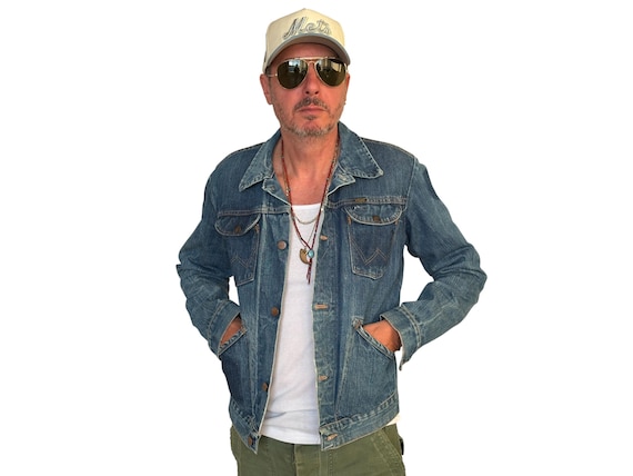 Vintage 70s Wrangler Denim Jacket | 4 Pockets | Made in USA | Size
