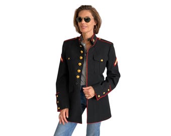 Vintage US Marine Corps Dress Jacket: Authentic Military Coat (Size 39 Reg USA)