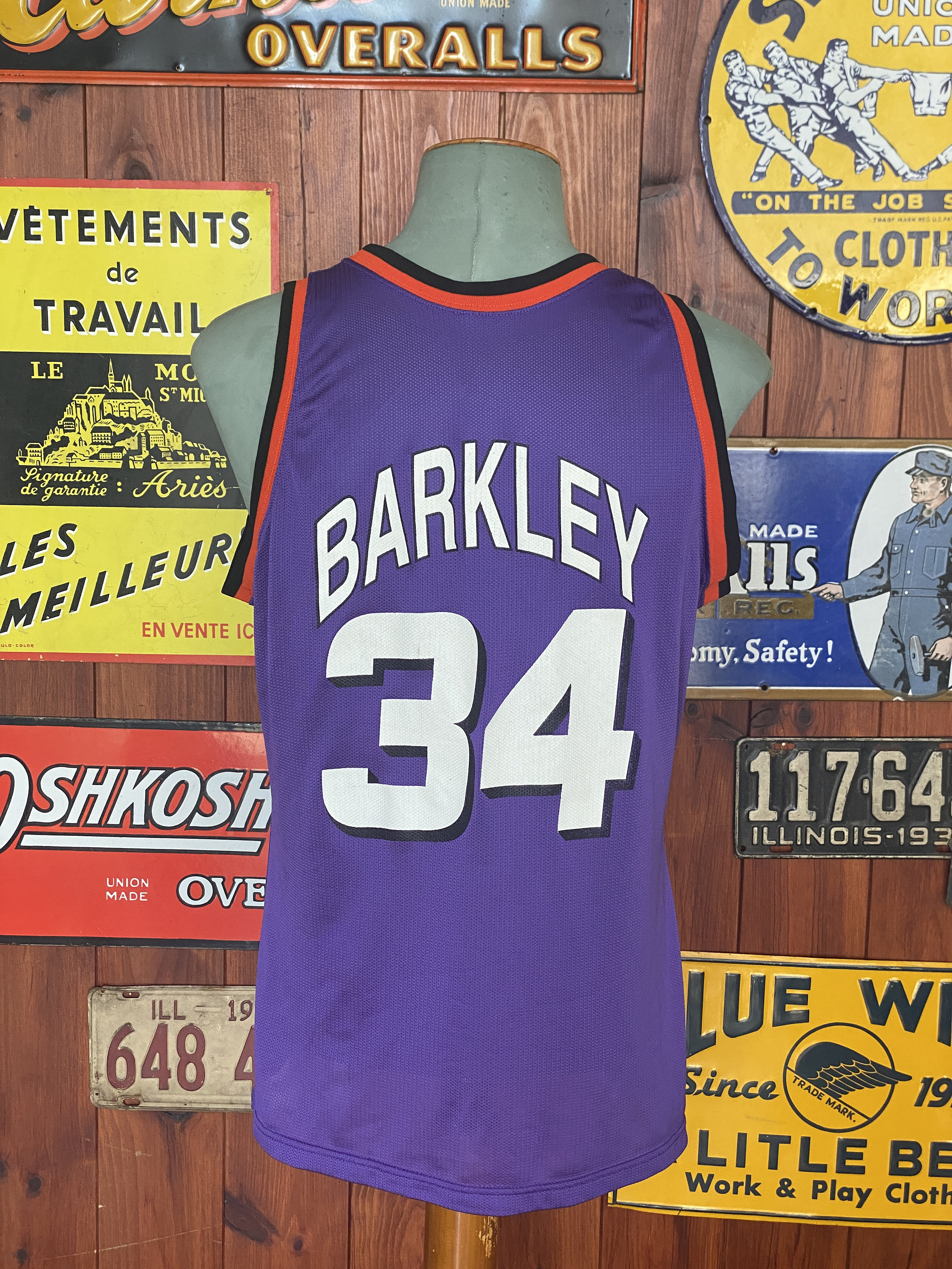 Vintage 90s Phoenix Suns NBA Jersey – Barkley #34 by Champion Made