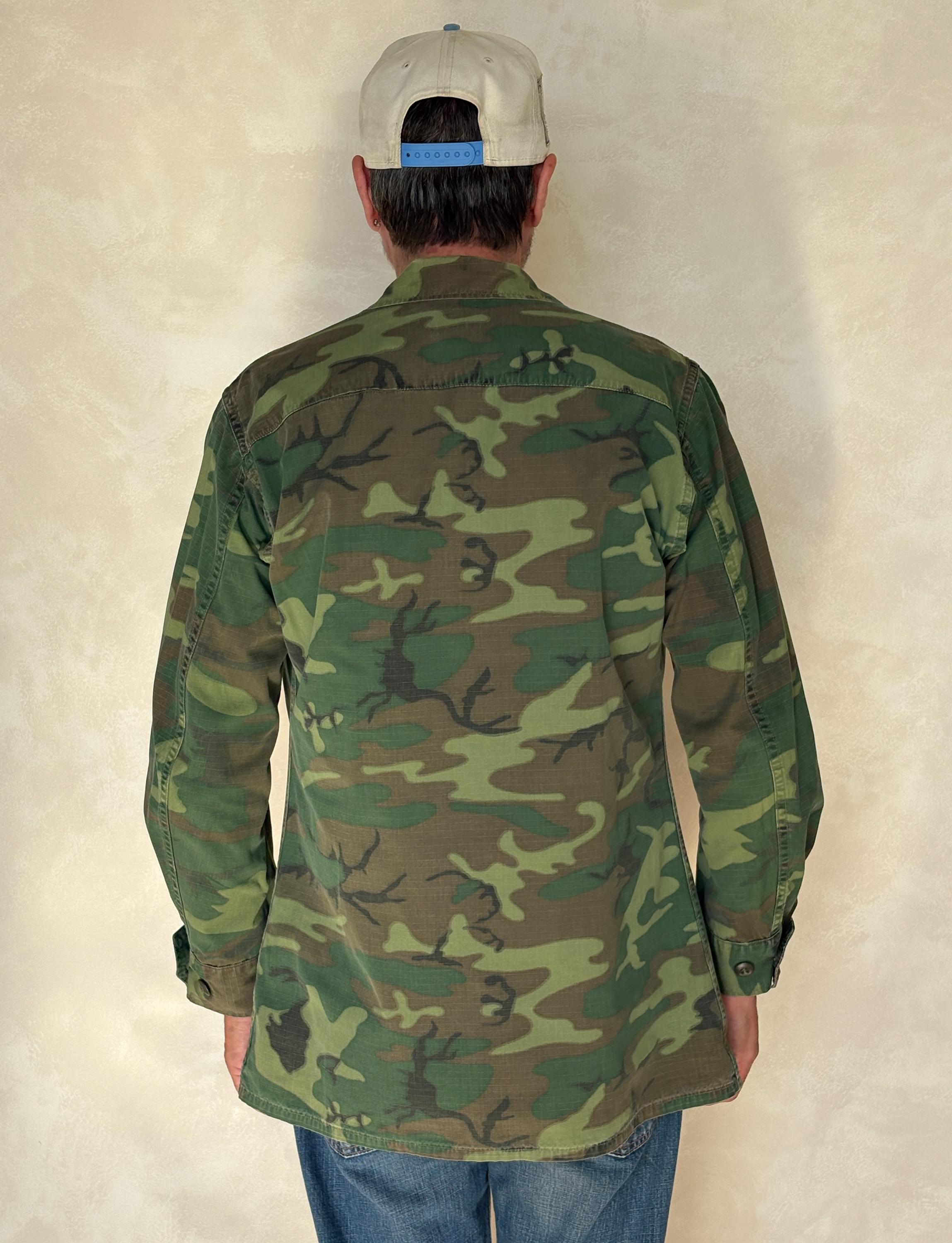 Authentic 1969 USMC ERDL Camouflage Jungle Jacket | Vietnam War 
