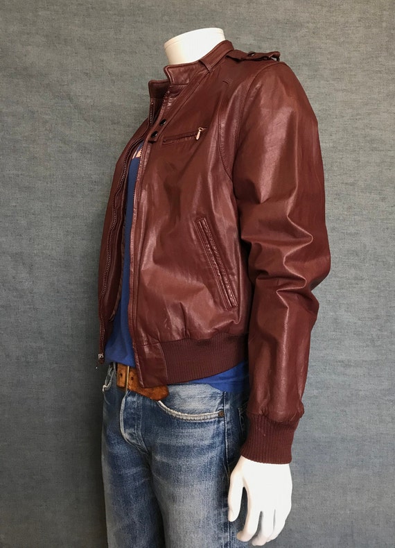 red leather members only jacket