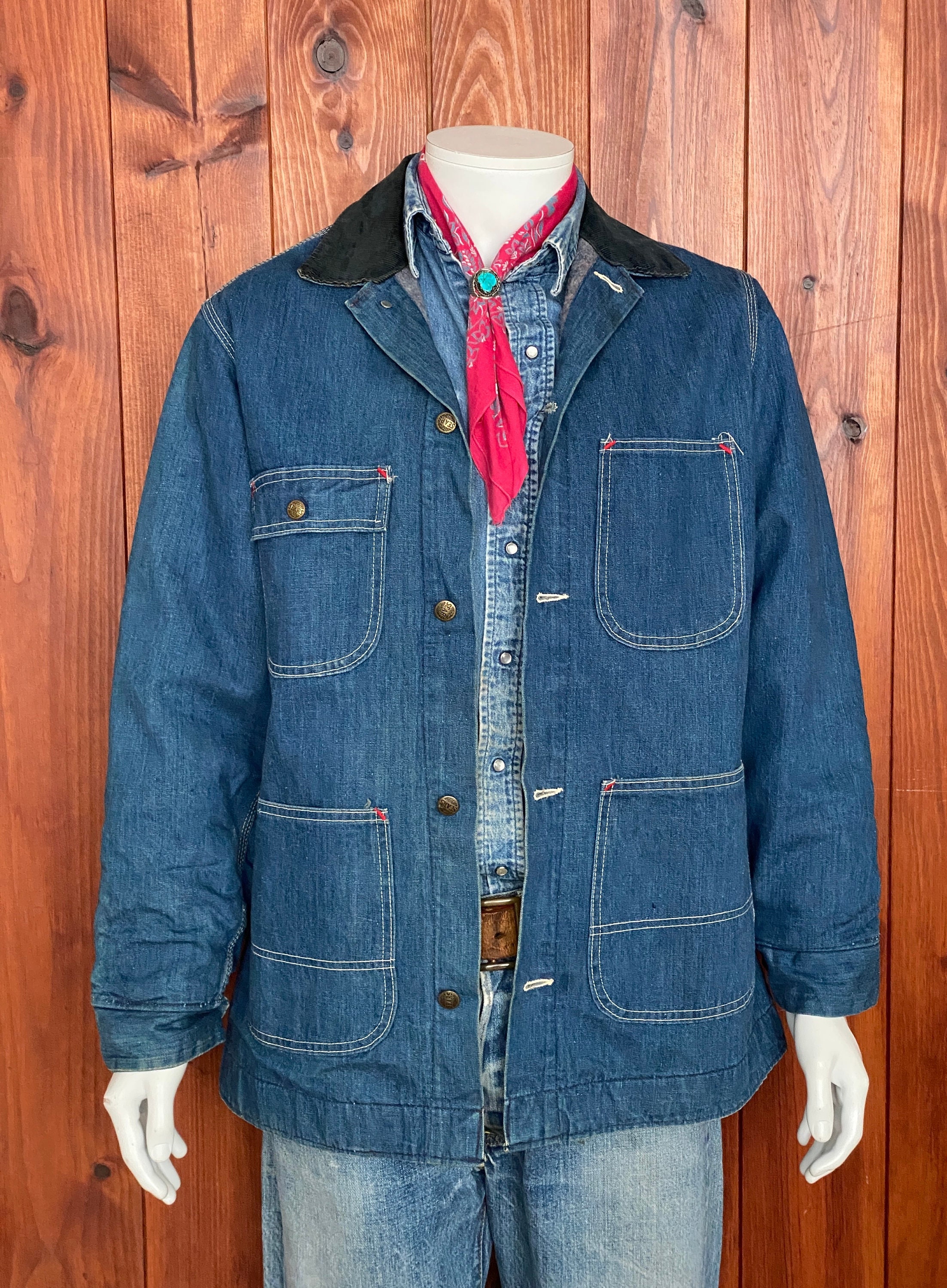 sears mens denim jacket