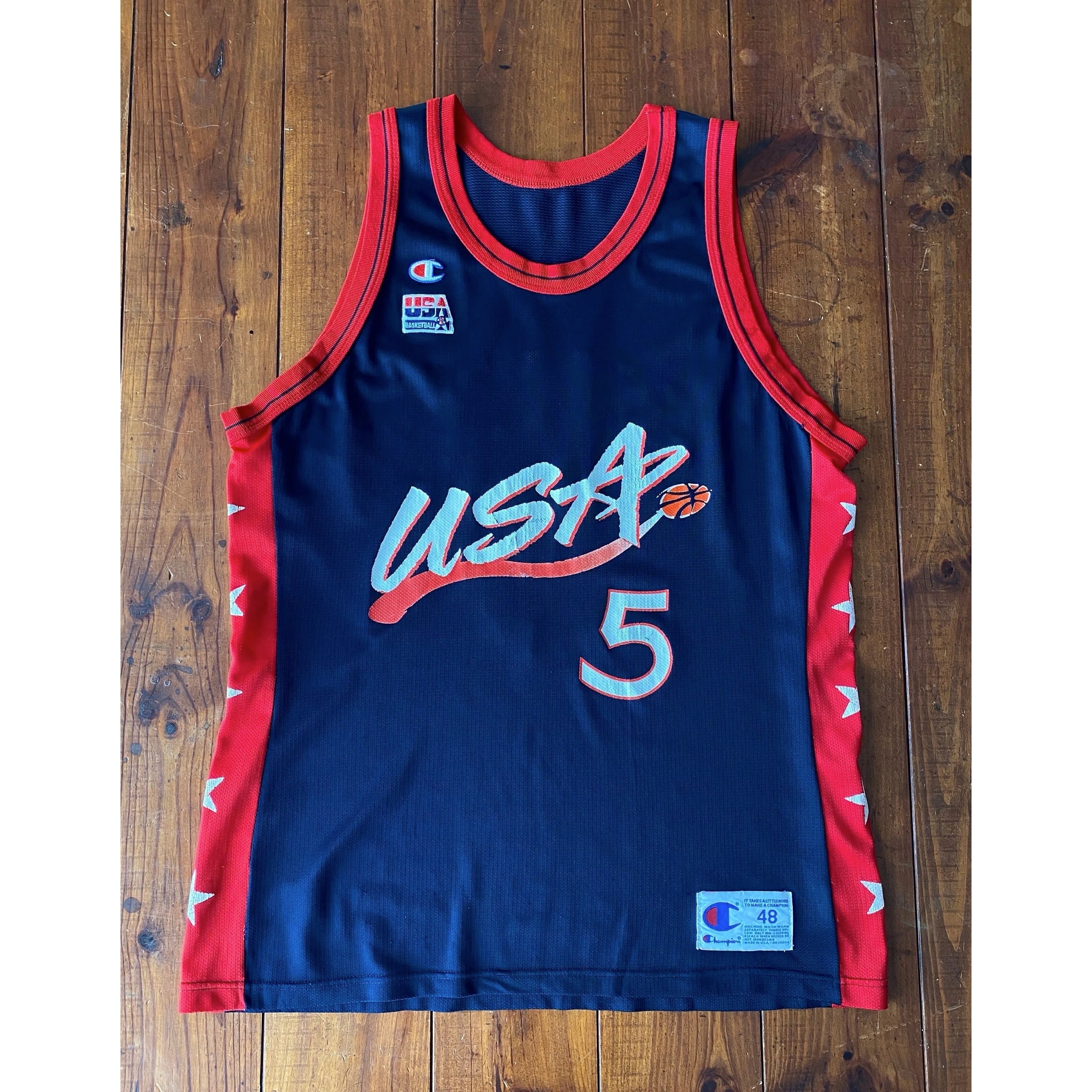 Nike Dry NBA Authentics Team USA Basketball Jersey Blank Youth Large -  Brand New