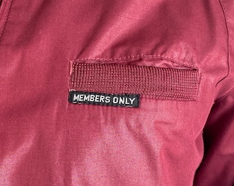 Size Women Vintage 80s Members Only Cotton Jacket