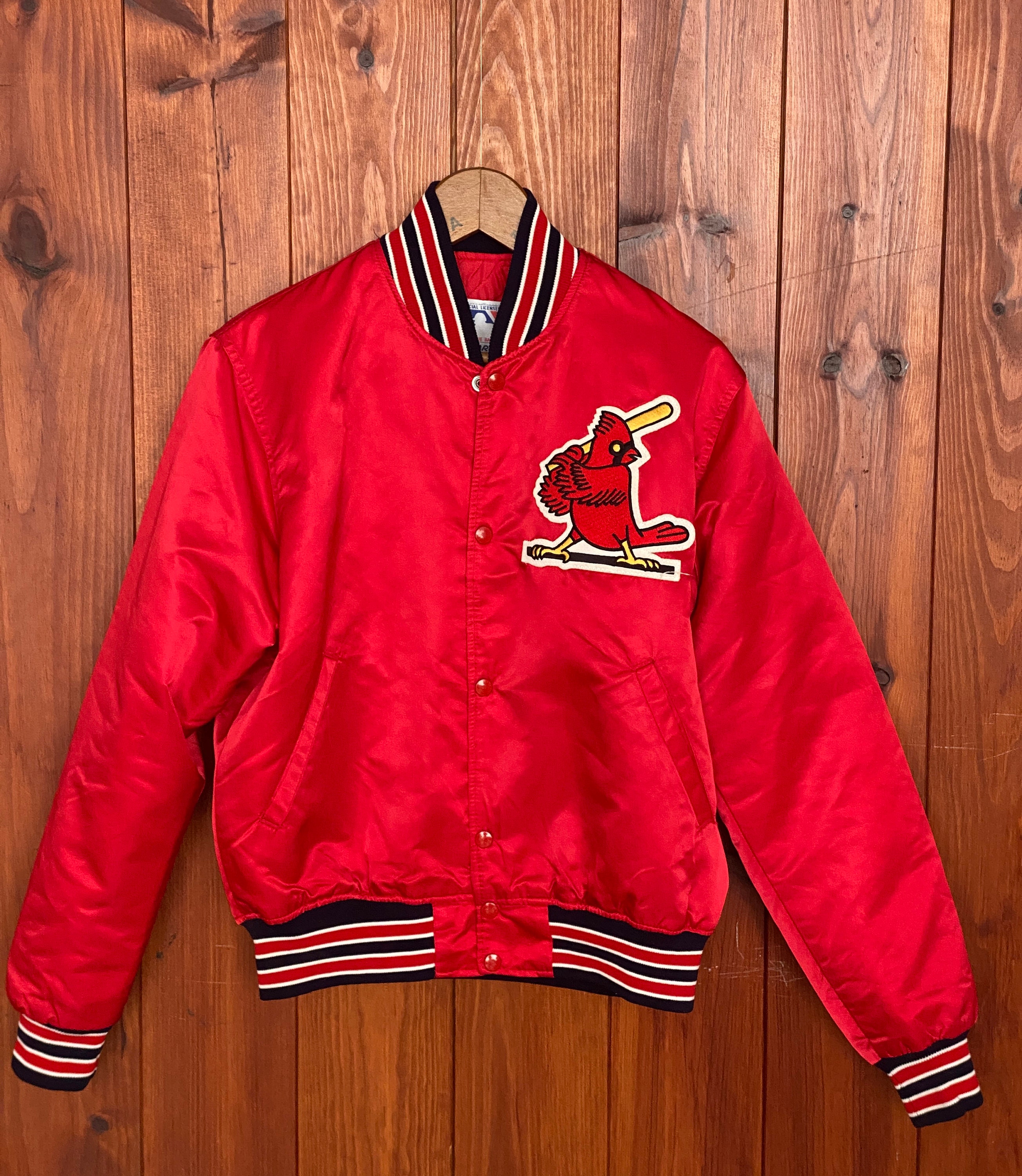 Medium. Vintage St. Louis Cardinals Satin Starter Varsity 