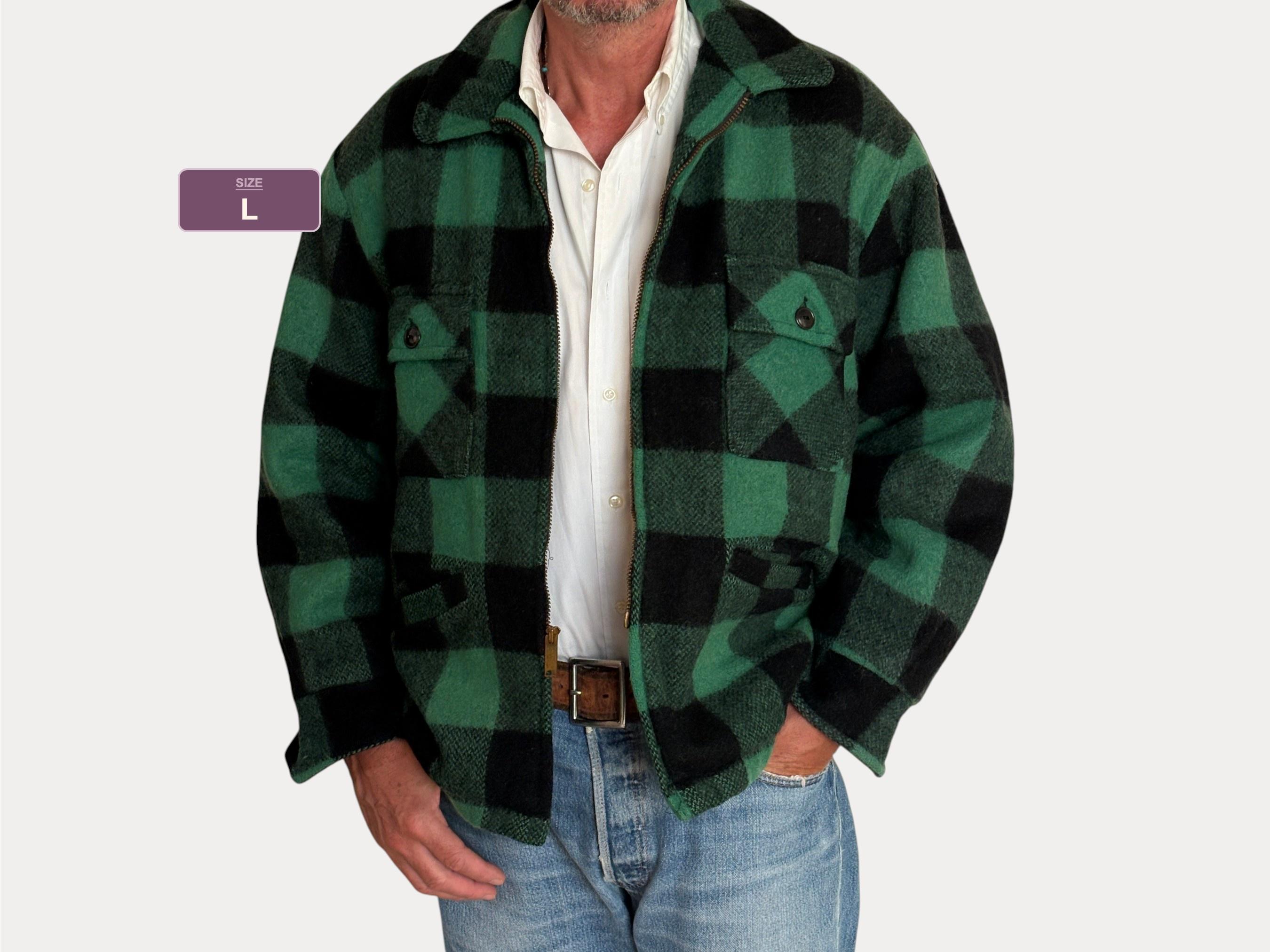 ジャケット・アウター SUBCULTURE BUFFALO CHECK JACKET GREEN Vintage Buffalo Plaid Jacket Green - Etsy