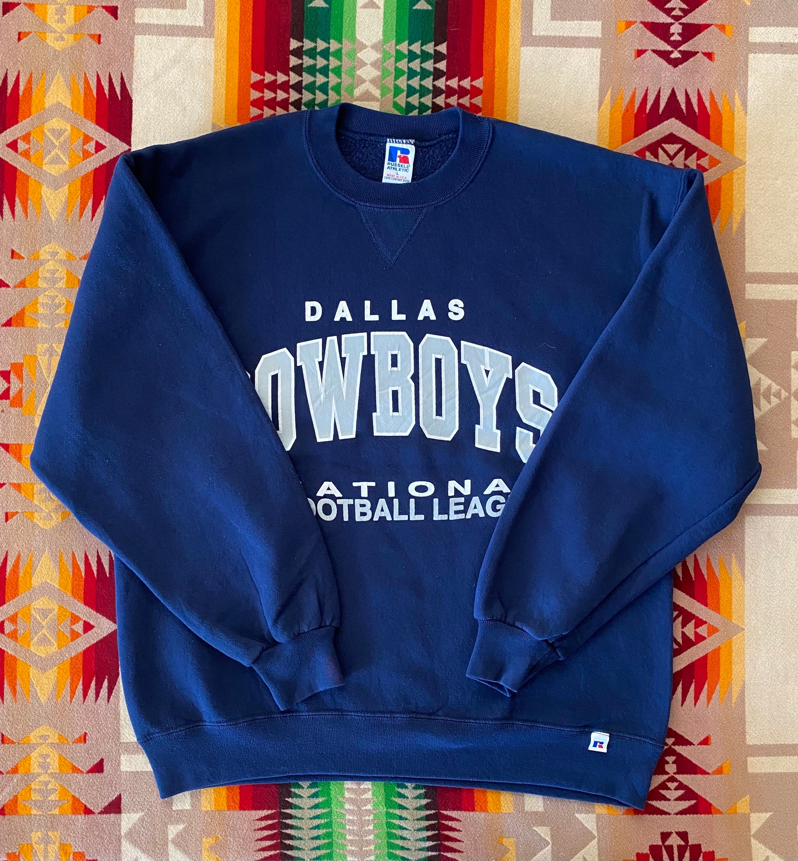 Vintage 90s Dallas Cowboys NFL Sweatshirt / Russell Made in USA 