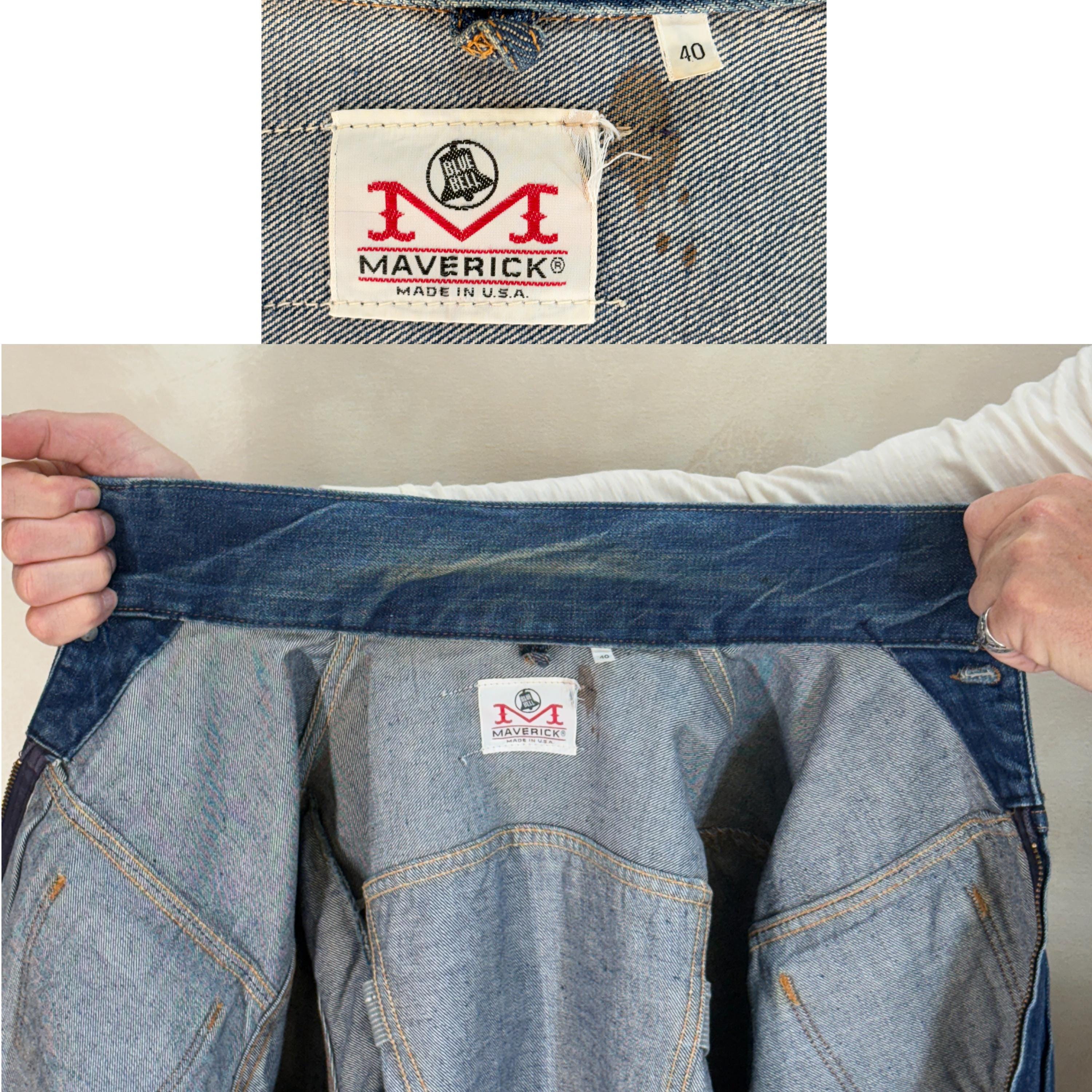 Buy Vintage 60s Maverick 24MJZ Denim Jacket Made in USA – Raw 