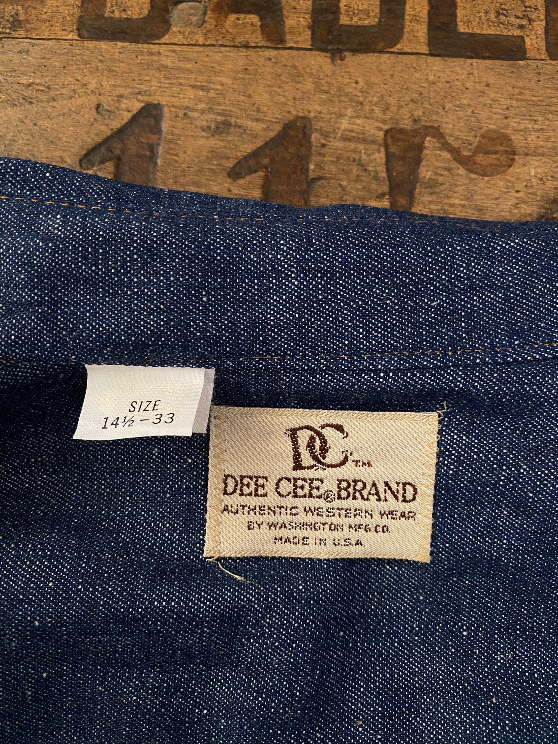 Vintage 70s Dee Cee Denim Shirt | New Old Stock Made in USA 