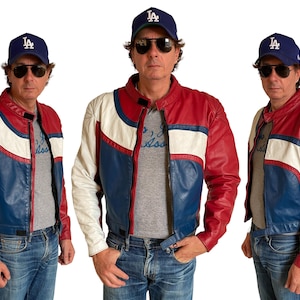 Size 42US/52EU. Vintage Angora Motorcycle jacket Made in Canada