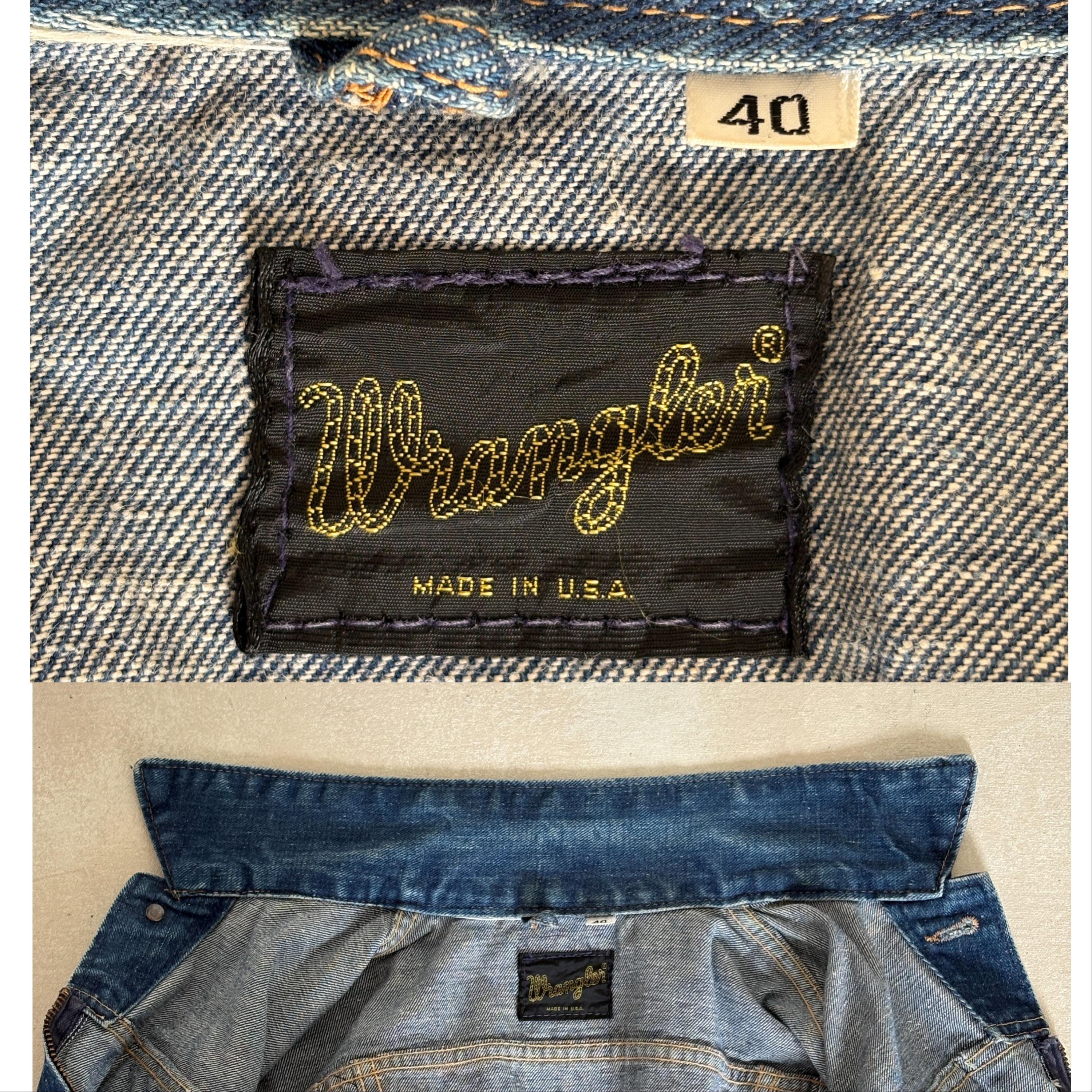Authentic Early 60s Wrangler 24MJZ Denim Jacket – Made in USA