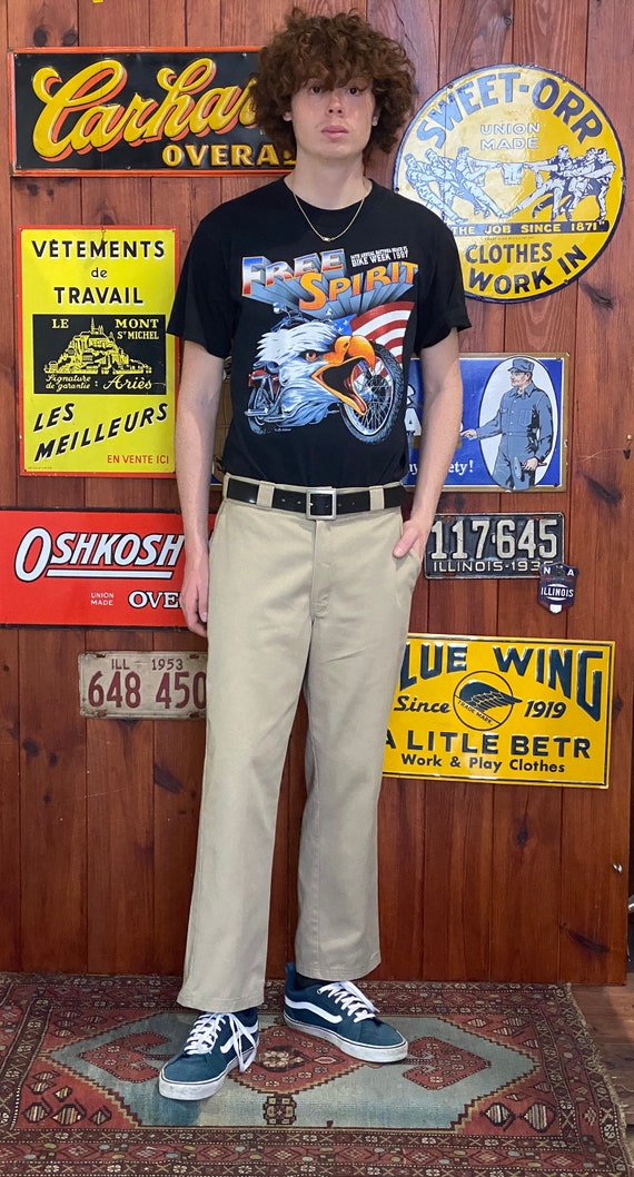 Vintage Dickies 874 Work Pants | Beige Classic Straight-leg