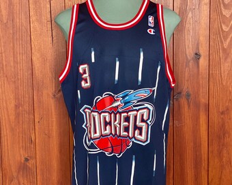 Vintage Champion Houston Rockets Steve Francis NBA Jersey Made USA