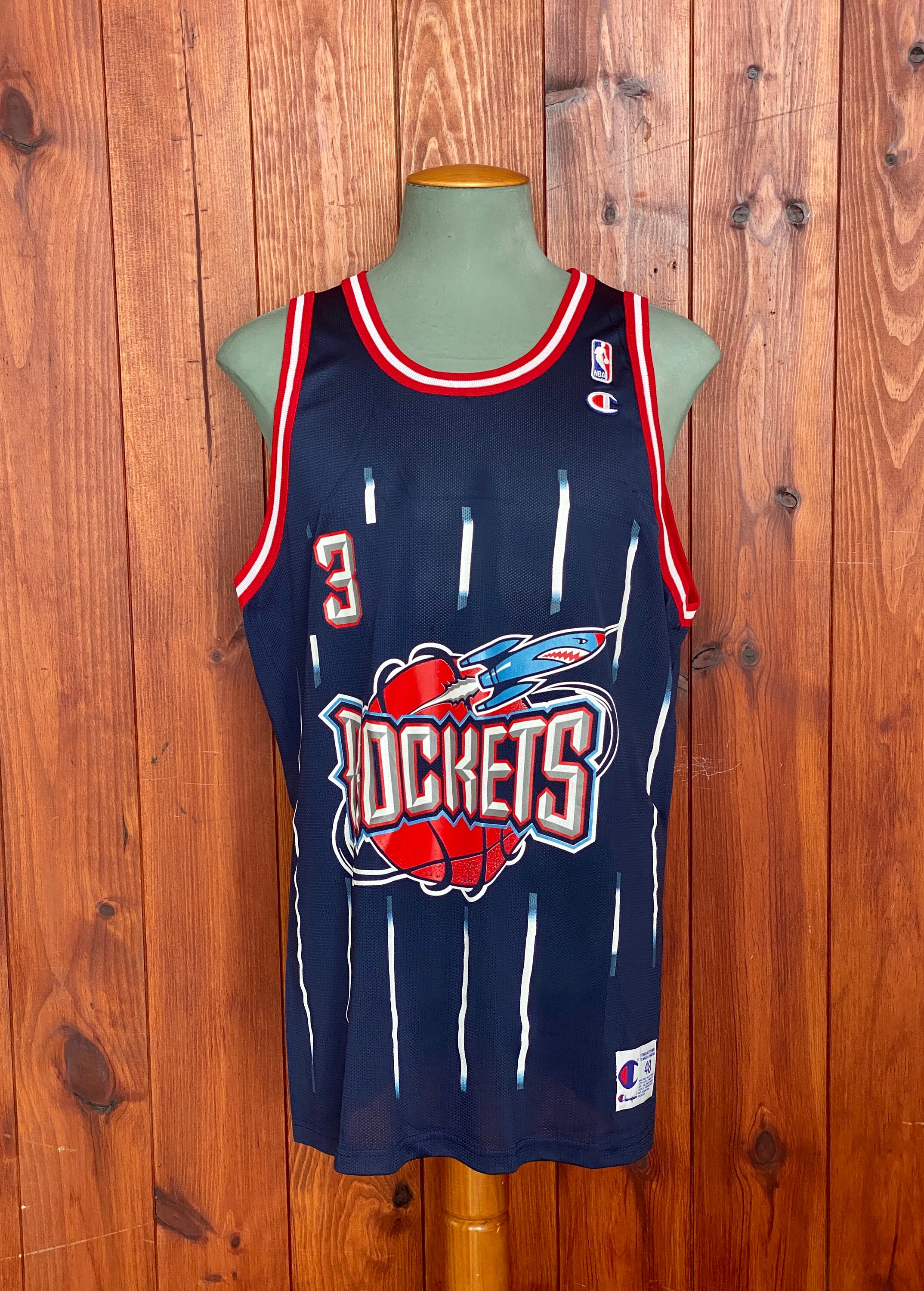 Vintage Champion Houston Rockets Steve Francis NBA Jersey Made USA
