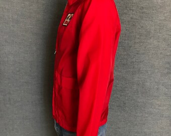 Used USA 80s きれいなレッド♡ スナップフロント ランチコート 5959905082042ff3f0610799a18183