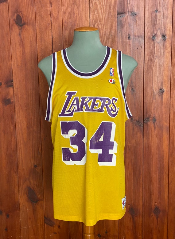 Shaquille O'Neal Los Angeles Lakers (48/XL) Vintage Purple Champion Jersey