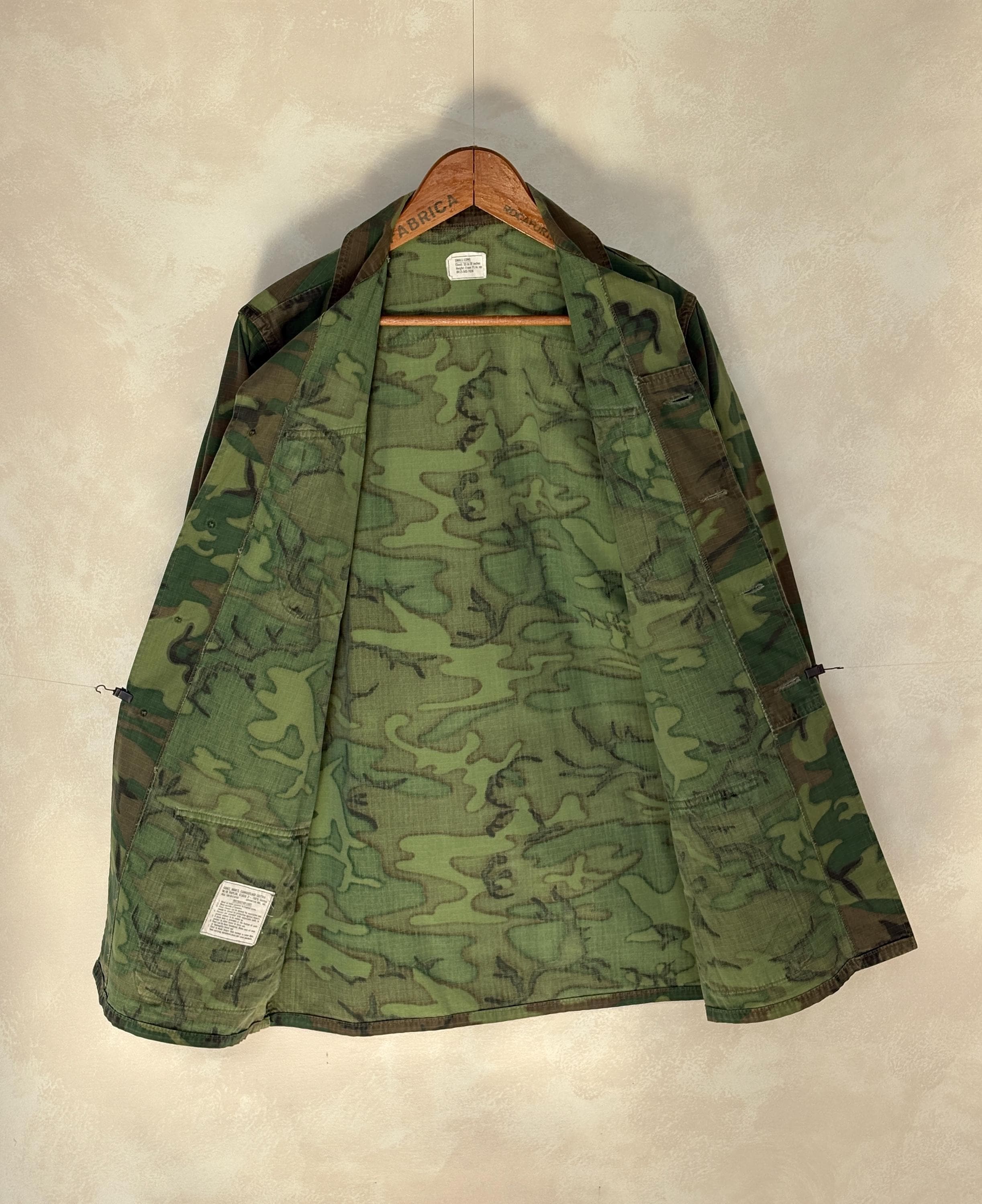 Authentic 1969 USMC ERDL Camouflage Jungle Jacket | Vietnam War 
