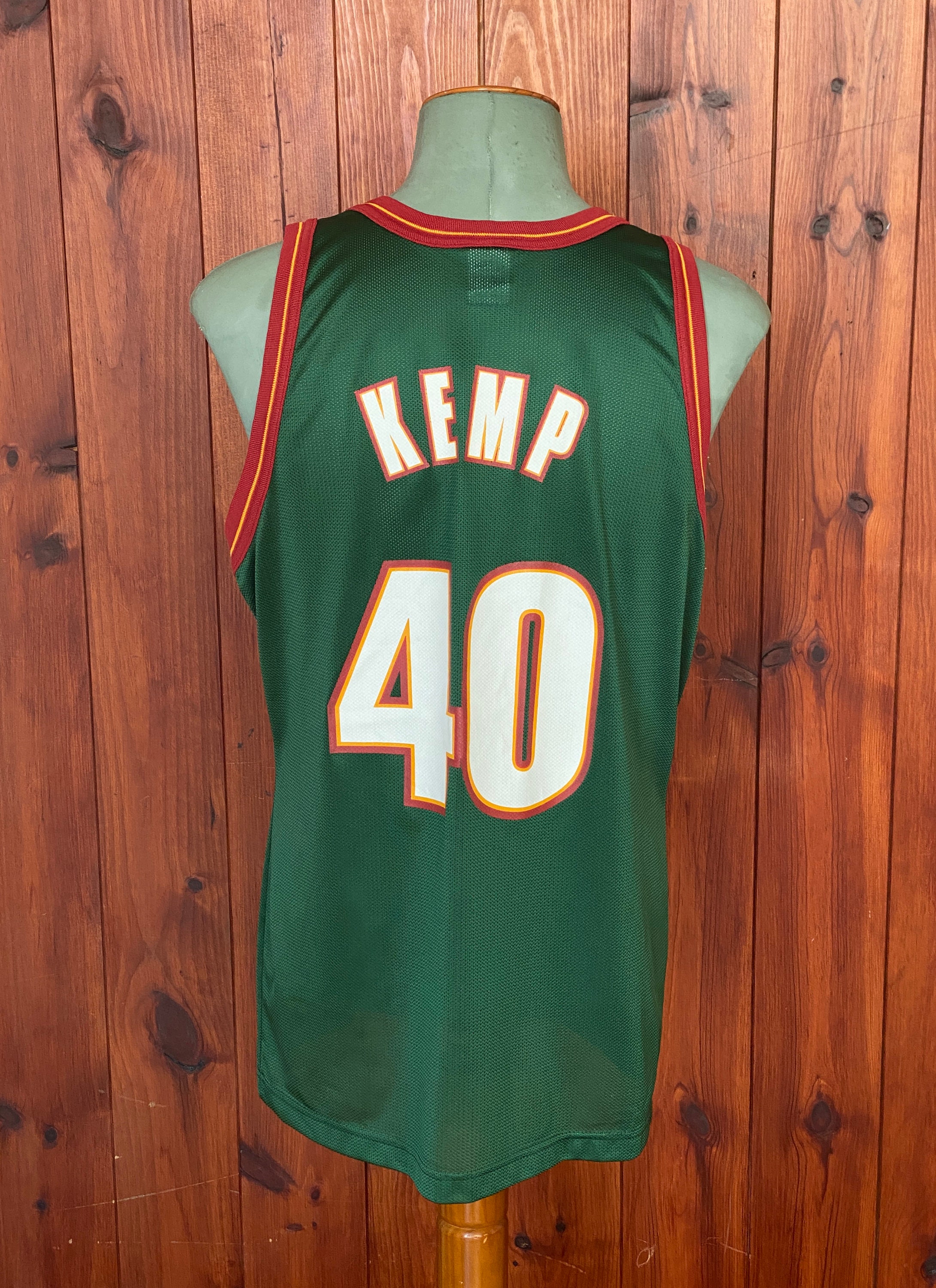 Size 44. 90s Vintage Sonics Kemp # 40 NBA Champion Jersey - Etsy