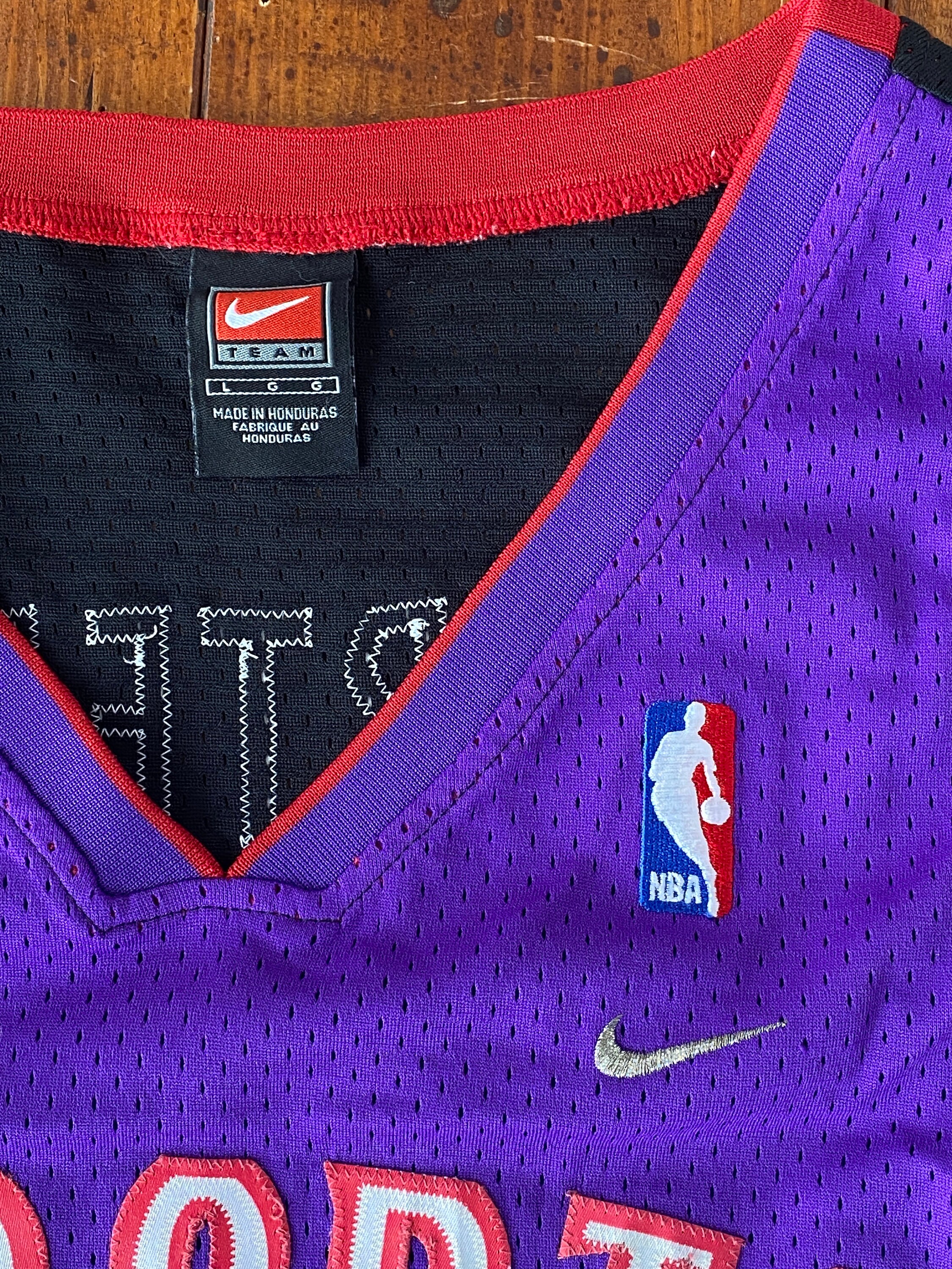 Vintage Toronto Raptors Jersey #15 Vince Carter Nike Adult Mens 3XL Red 25x35