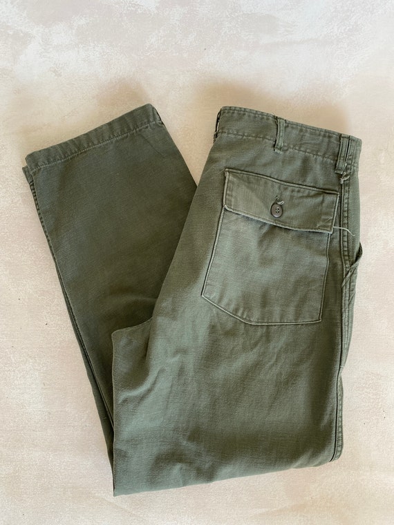 パンツ vintage fatigue pants 60's Vintage 1960s OG-107 Fatigue Utility Pants Green OD US Army