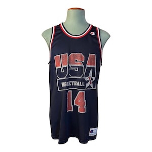 Größe 48 VTG Distressed 90’s USA Team Champion NBA Trikot, Player Mourning #14