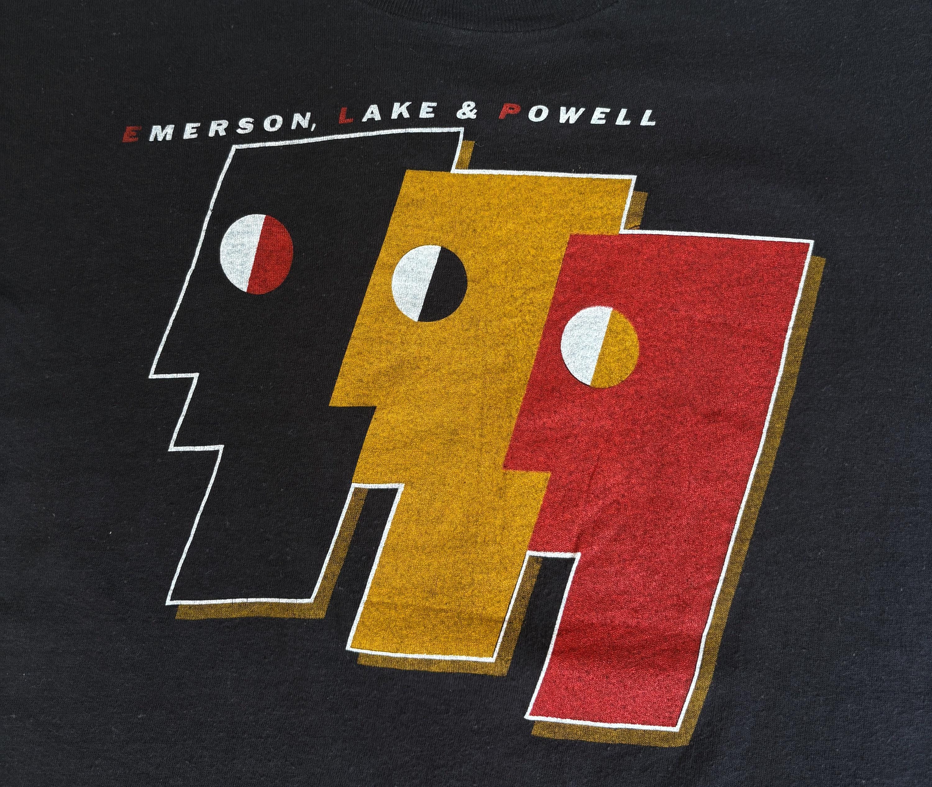 1980年代ヴィンテージ エマーソン レイク＆パウエル Tシャツ - Lサイズ
