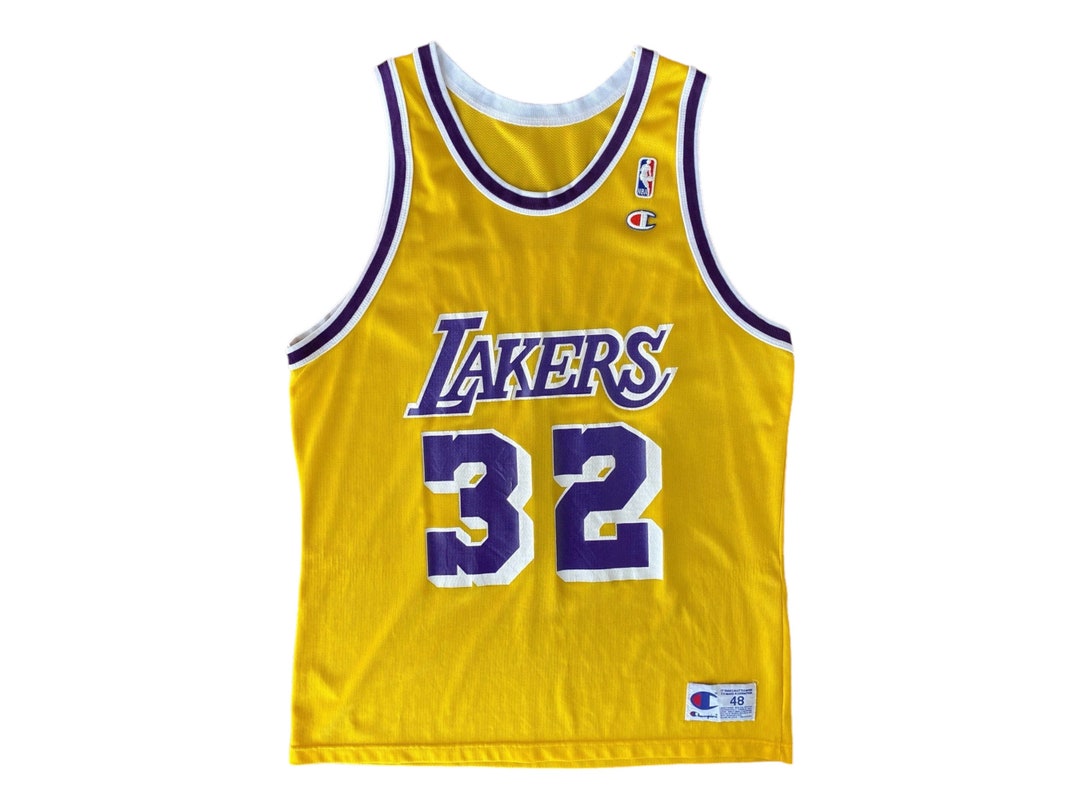 LAKERS 32番 Champion タンクトップ サイズ48 Size 48 VTG 90's Lakers Champion NBA Jersey, Player Johnson
