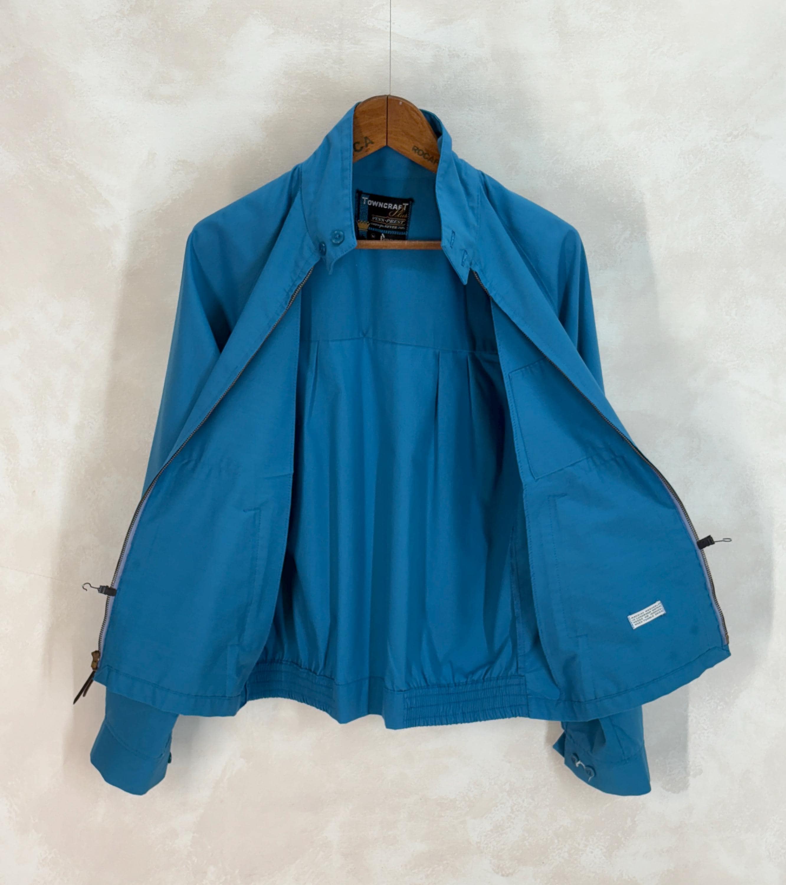 Vintage 70s Towncraft Zip Jacket – Lightweight Cotton Blend