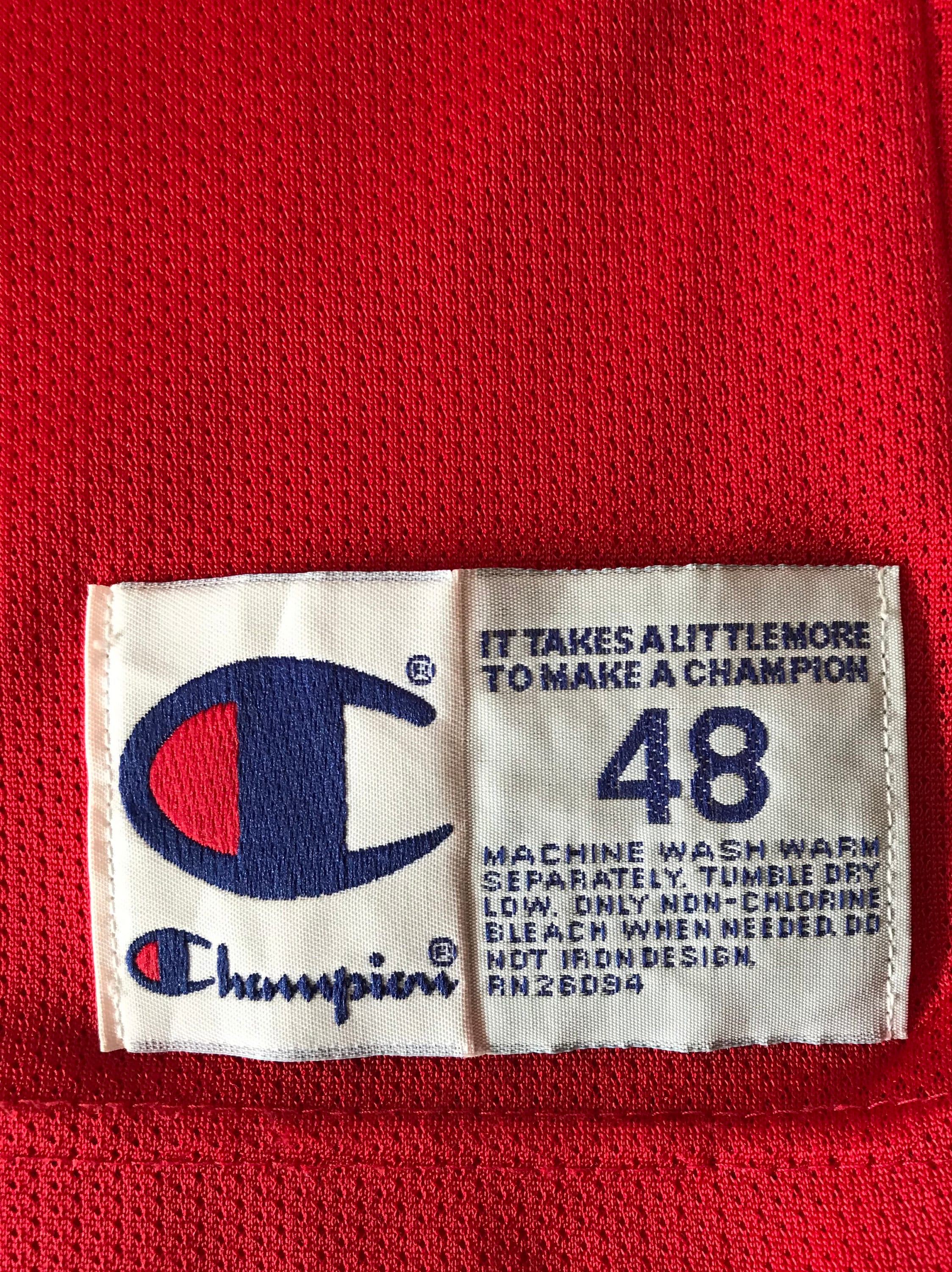 Champion チャンピオン SIXERS ジュリースタックハウス Vintage Jerry Stackhouse Philadelphia 76ers Sixers red