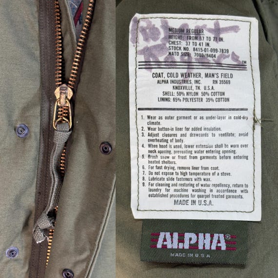 Alpha Industries M-65 Field Jacket – Authentic US Army Military